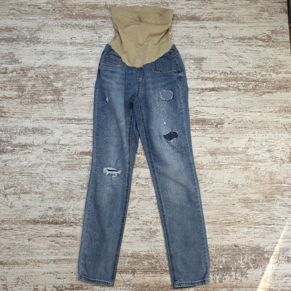 Jessica Simpson Maternity Jeans Size XS Skinny Blue Denim